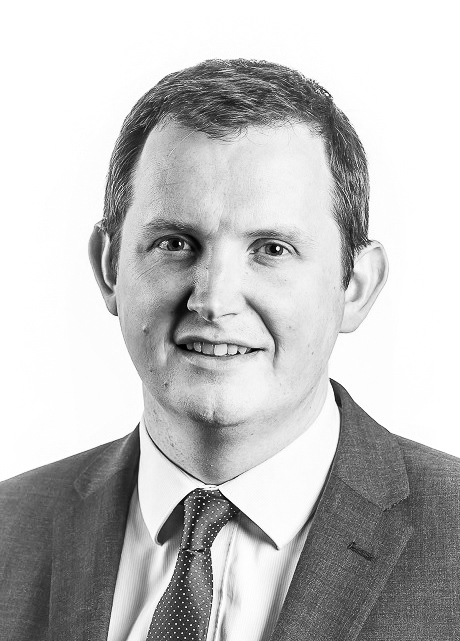 Black and white photo of Andrew Rose