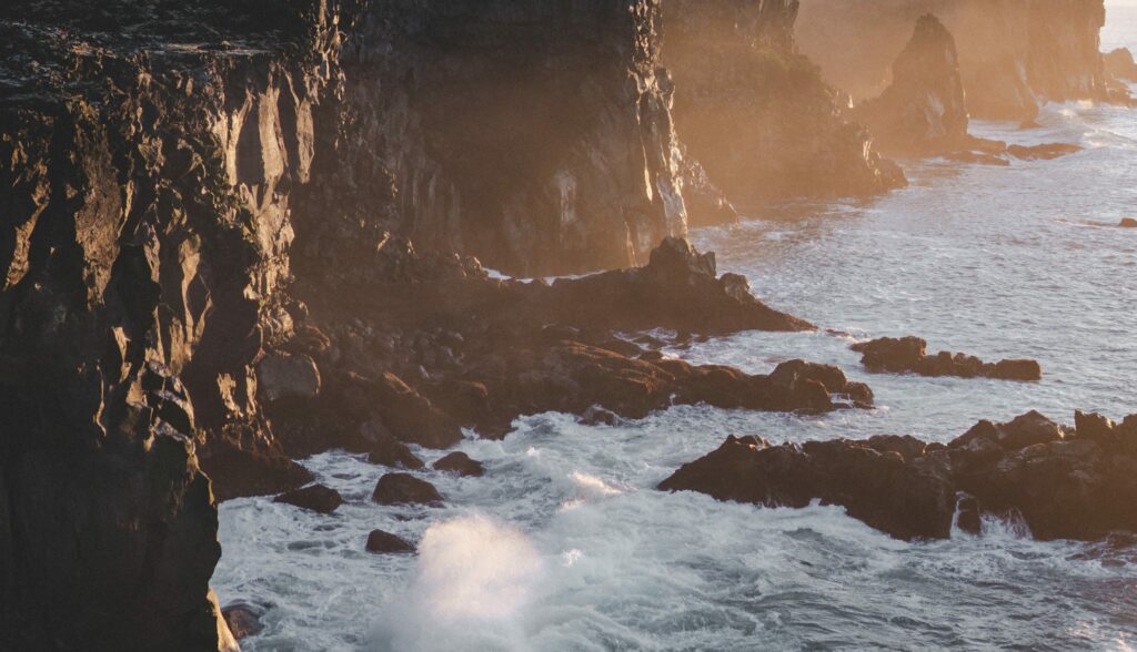 Cliffs on the north coast of Scotland