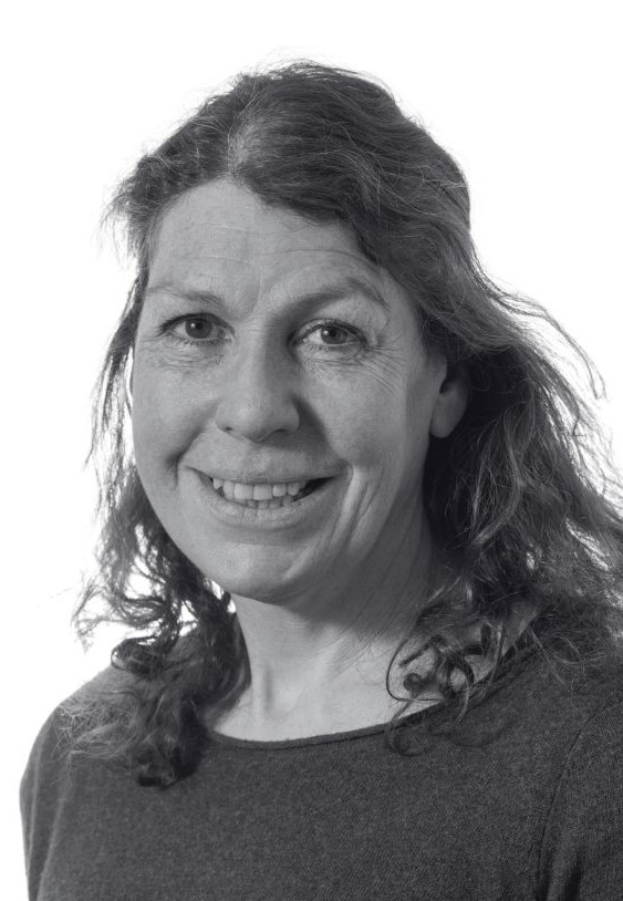 Black and white image of Ali Tulloch